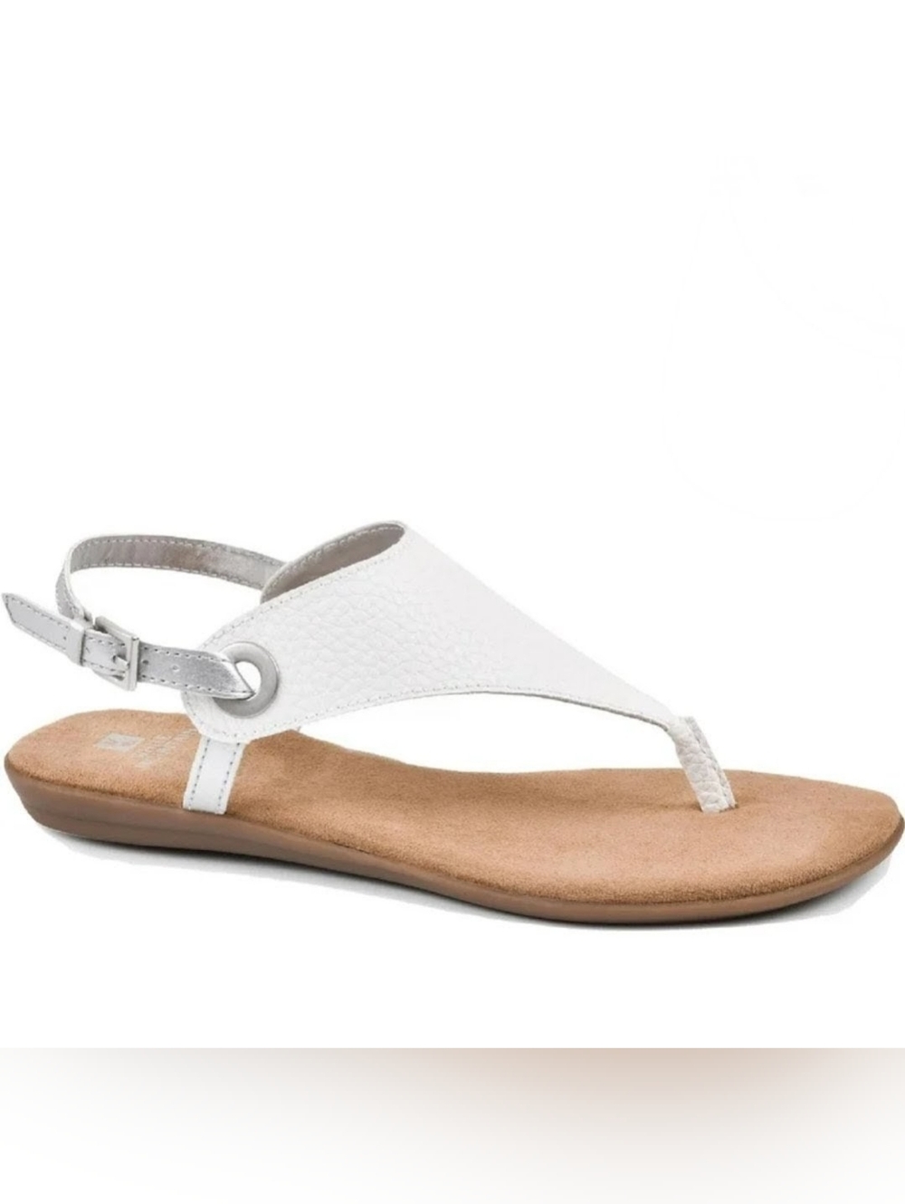 White Mountain *NEW* Women's London WHITE Thong Sandle Size 8.5M